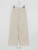 Inisha Basic Wide Cotton Pants