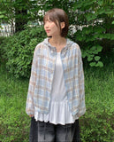 Latoli Summer Check Hooded Zip-up Wind Jumper