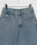 Pallid Pocket Denim Bermuda Pants