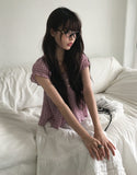 Eto Frill Tiered Banding Midi Skirt