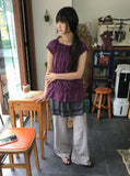 [BAONHAUS] Motren Stripe Linen Banding Pants