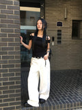 Jed Off-Shoulder Shirring T-shirt