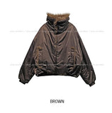 Modin high-neck fur jumper