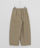 Puin pintuck cotton balloon wide pants