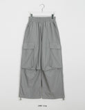[unisex] Domo nylon string banding parachute cargo pants