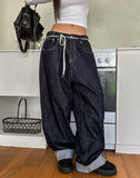 Pose Hip Pocket Non-Fade Roll-Up Denim Pants