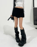 Mulve folding flare skirt pants