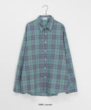 [unisex] Hanro Check Over Long Sleeve Shirt