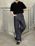 Non-Fade Linen Slab Wide Denim