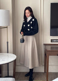 Milo Brushed Flare Long Skirt