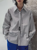 [LANARCH] Eckley Stripe Tie Shirt