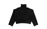 Milan Turtleneck Cable Cropped Knit