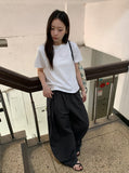 Chier Belt Set Cotton Wide Banding Pants