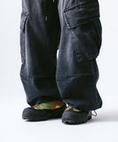 Oblique Cargo Parachute Denim Pants