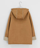 Pinche Hood Wool Suede Jacket