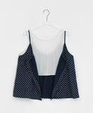 Fildor Flower Layered Sleeveless Blouse