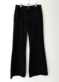 Slim fit low semi-boot pants