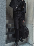 Camper Belted Slit Flared Jeans
