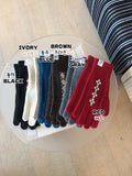 Goeli Argyle Knit Gloves