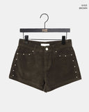 Tdan Corduroy Stud Shorts