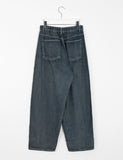 Ioki Banding Cut Wide Denim Pants