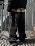Oil Washed Dark Black Denim