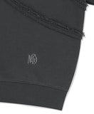 CUT OFF ONE SHOULDER SWEATSHIRT