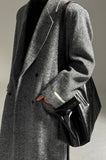 Grace Herringbone Wool Coat