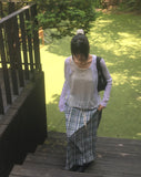 Floin see-through ribbed cardigan