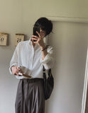 Crudy wrinkle check shirt