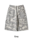 Hirosha Camo Bermuda Cargo Pants