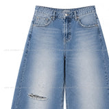 Tove Vintage Damaged Denim Pants