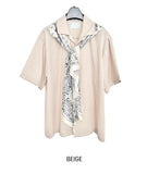 Bandana scarf half shirt