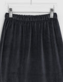 Oleden Velvet Frill Long Skirt