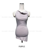Unbalance Drape Long Sleeveless