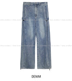 Maxi balloon snap wide denim