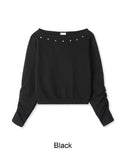 Kane Star Off-Shoulder Sweatshirt