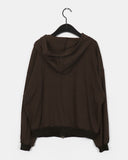 Convi Stripe Loose Fit 2-Way Hooded Zip-Up