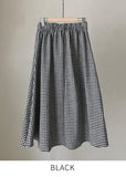 Witel Hound Check Back Banding Flare Skirt