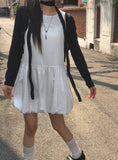 Russo See-Through Ribbed Button Cardigan