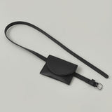 Matte Leather Mini Pocket Belt Bag