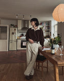 Clay collar long sleeve t-shirt