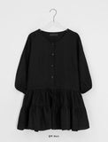 Roman Shirring Button Midi One Piece