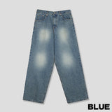Norma Vintage Washing Wide Denim Pants