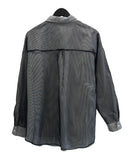 Mesh Stripe Overfit Shirt