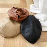 must leather beret