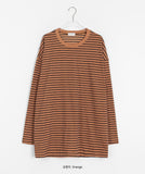 [unisex] Nelle Stripe Over Long Sleeve Tee