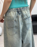 Hike Damaged Bermuda Denim