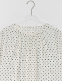 Lutet Layered Shirring Dot Mini One Piece