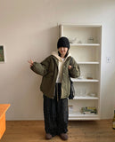 Ohhok Two-Way Knit Hood Zip-Up Cardigan